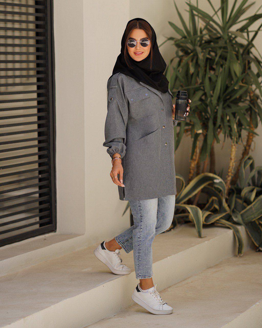 مانتو کوتاه دانشجویی زنانه کد 106