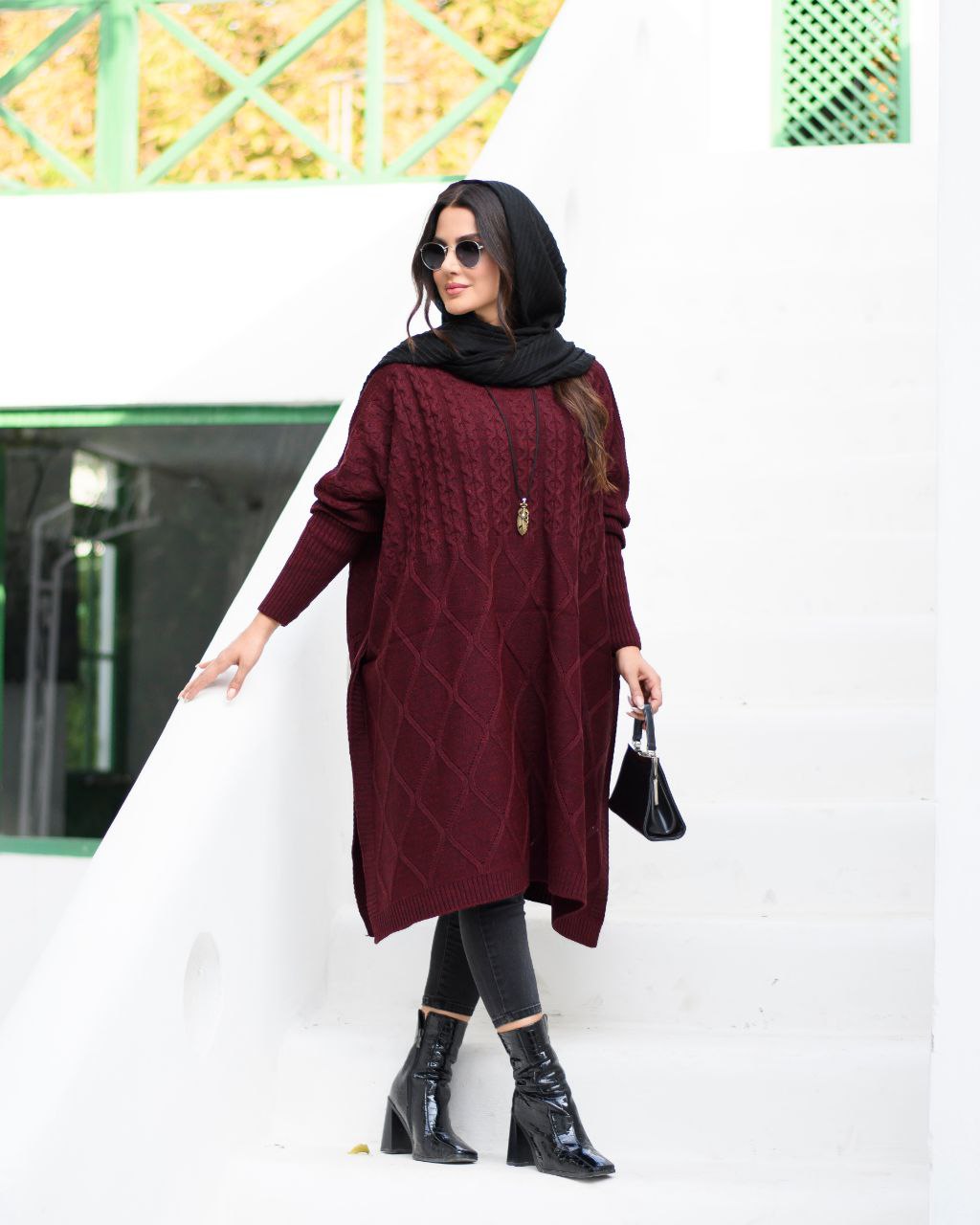 پانچ بافت جلو بسته زنانه کد 322