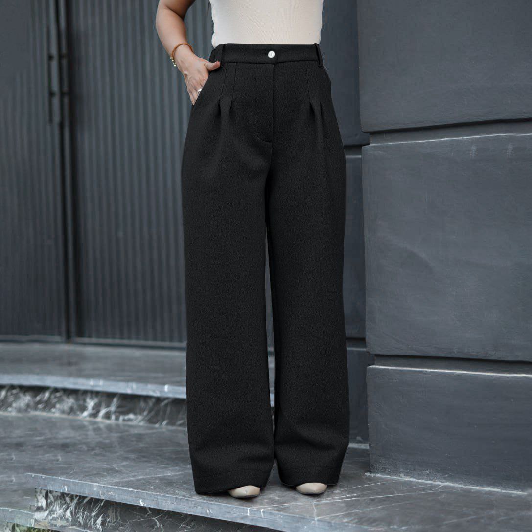 شلوار بگ زنانه فوتر دو پیله کد 788