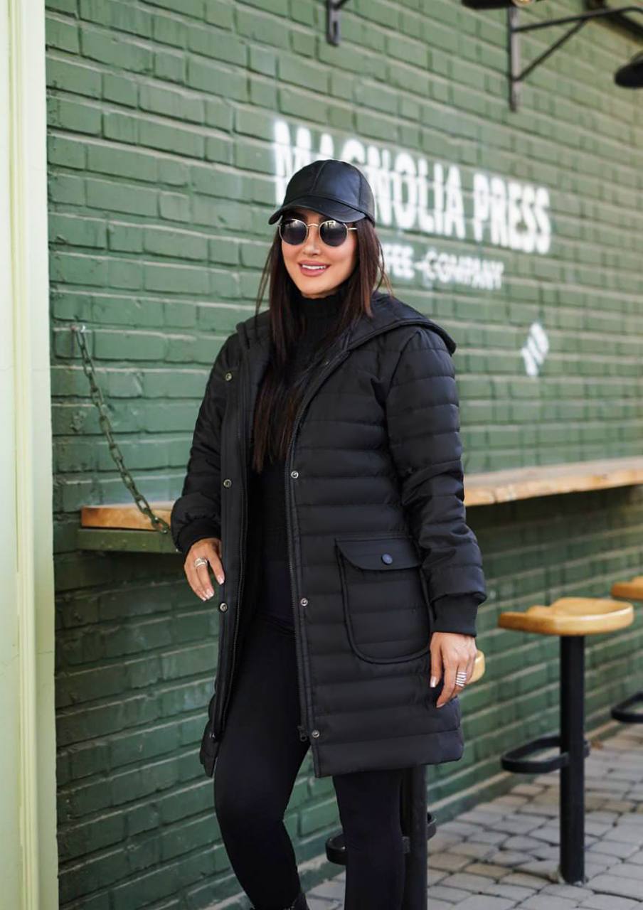 کاپشن زنانه کلاهدار مدل رستا کد 129