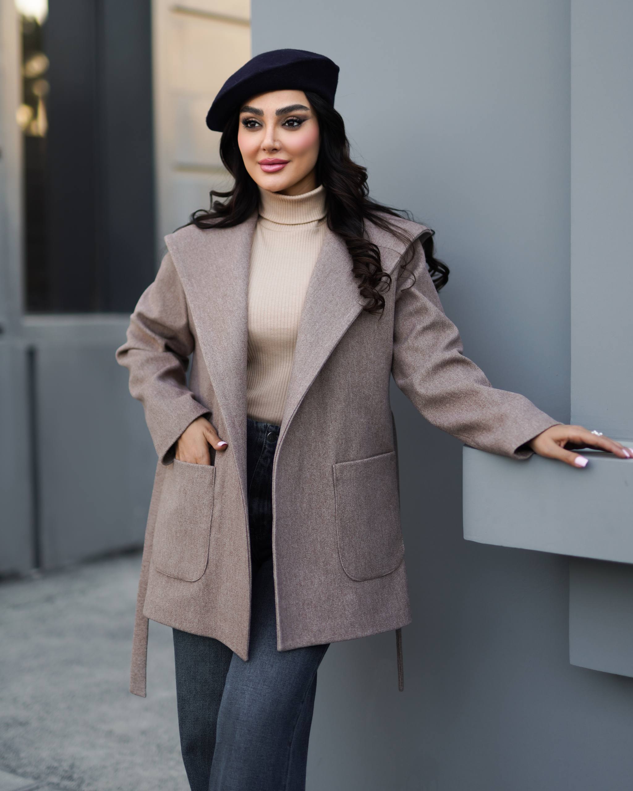 پالتو کلاهدار زنانه فوتر کد 1350