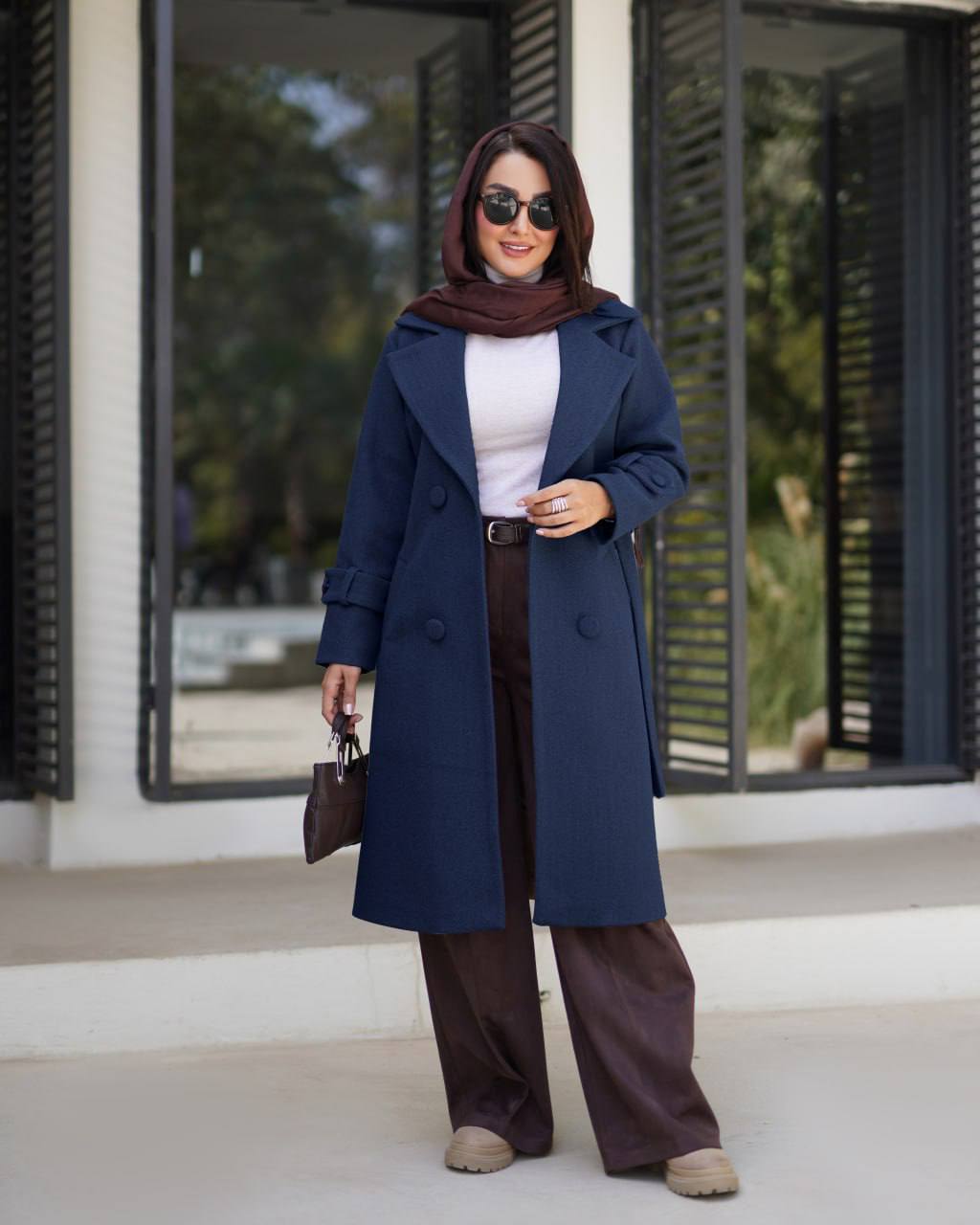 پالتو (ترنج کت) زنانه فوتر آستردار کد 1248