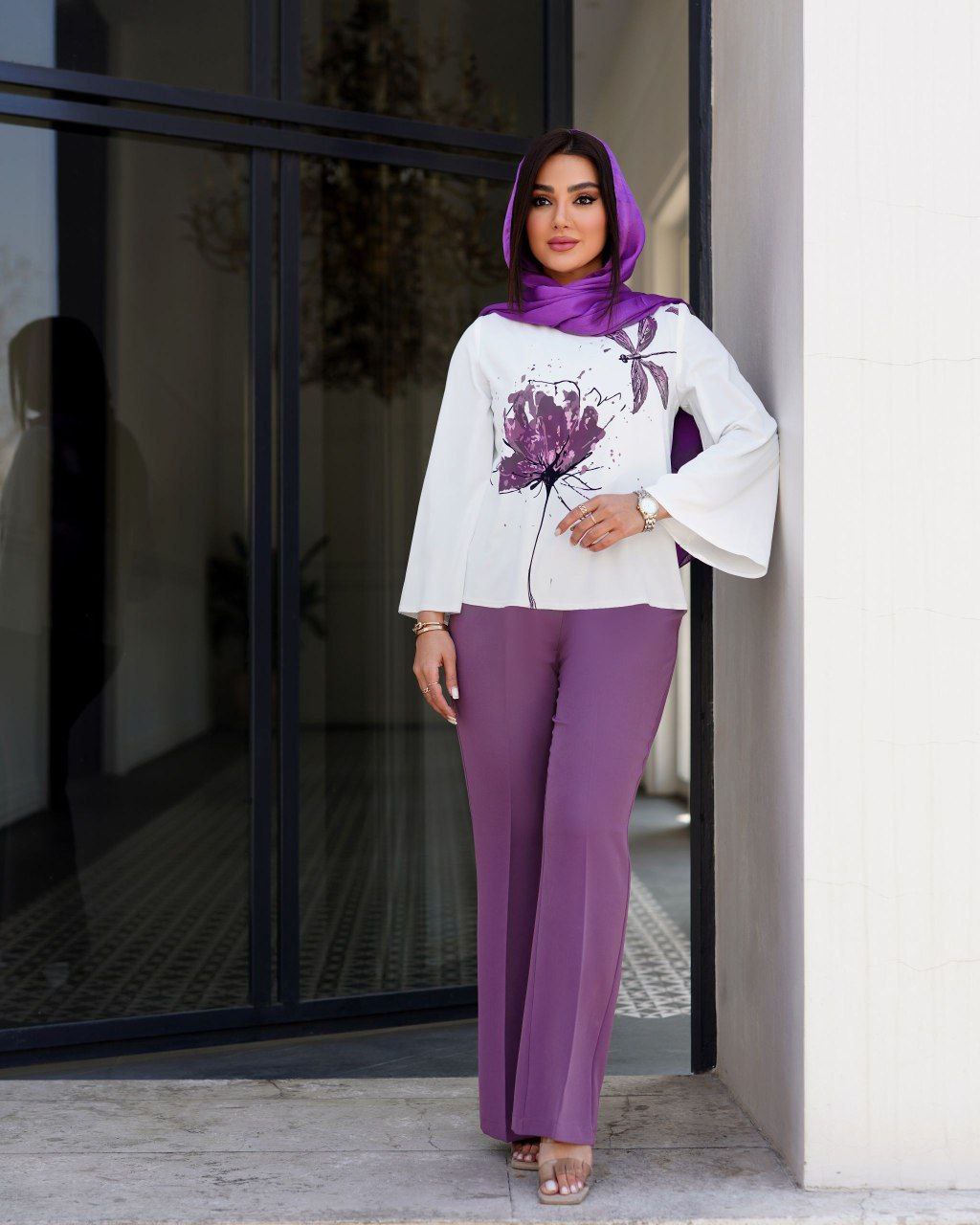 شومیز شلوار زنانه مدل قاصدک کد 6948