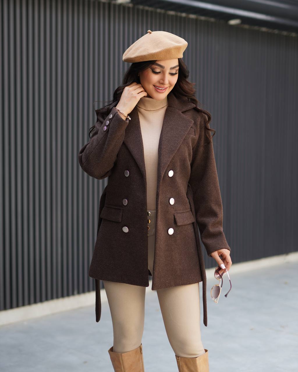 پالتو زنانه فوتر مدل المیرا کد 1348