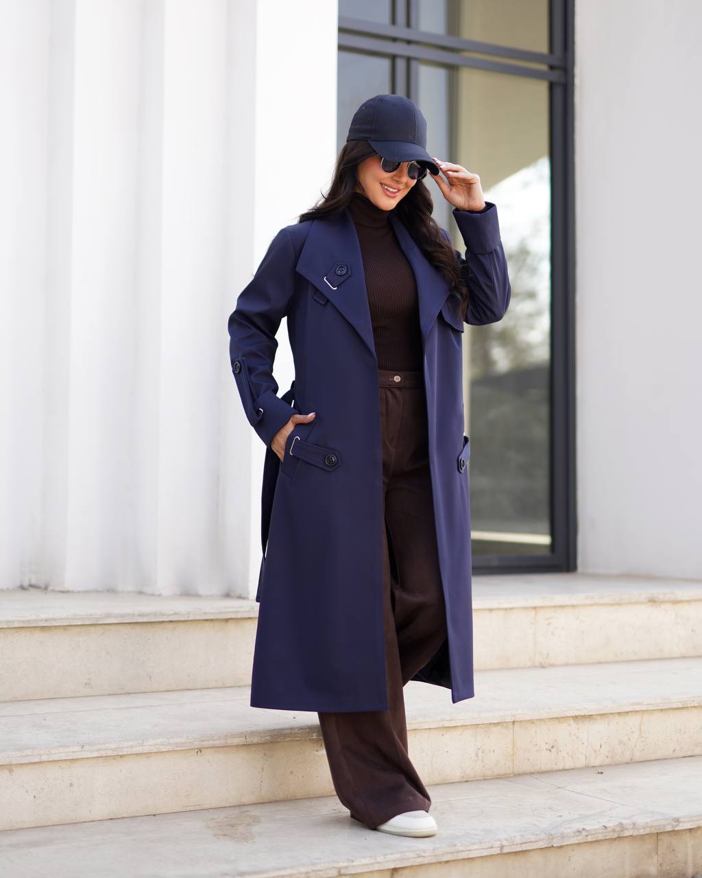 بارانی زنانه پرادا مدل بینس کد 1352