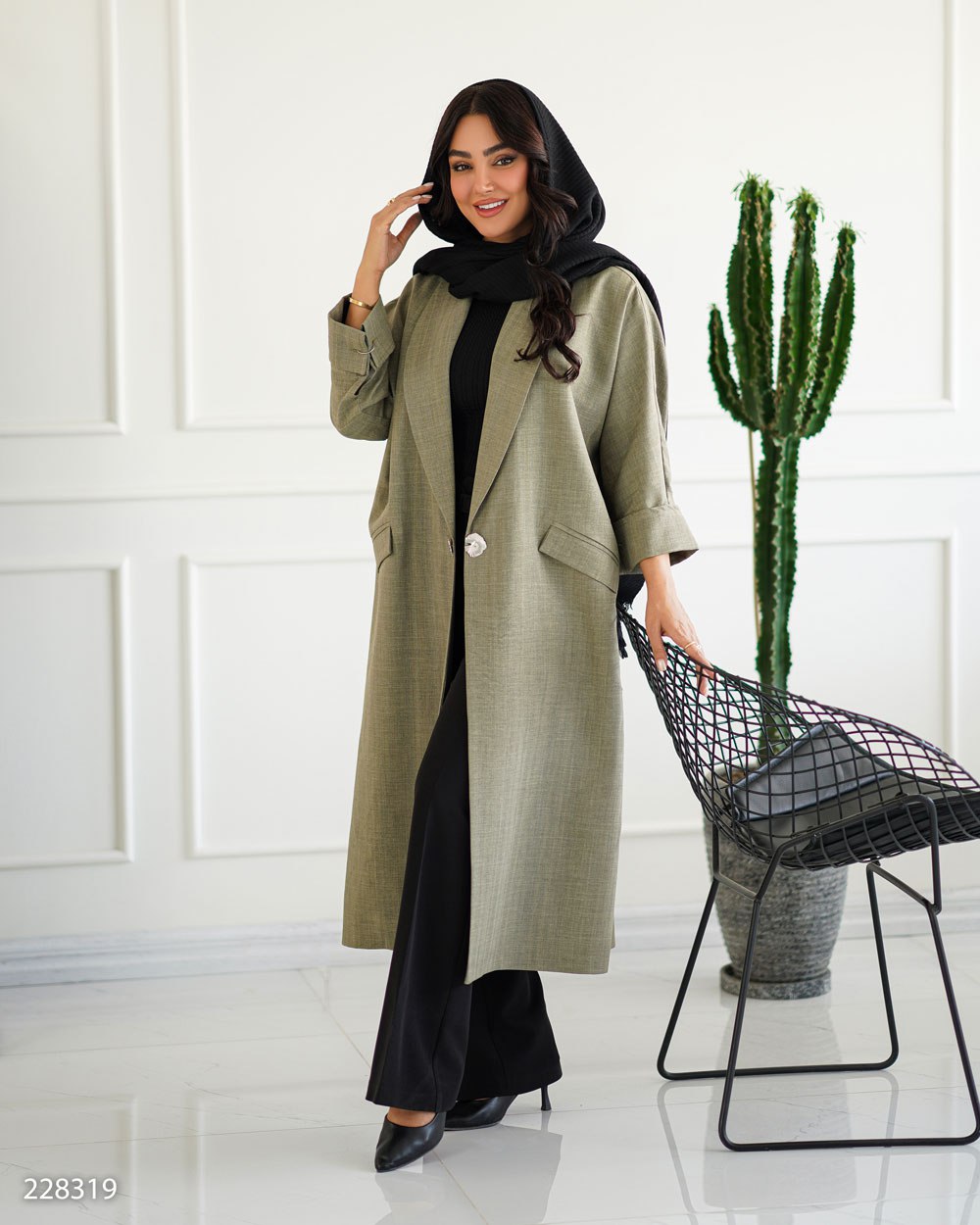 مانتو زنانه شانتون مدل حلیا کد 2283