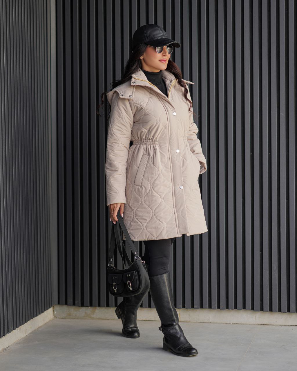 کاپشن زنانه گلدوزی مدل الیکا کد 142