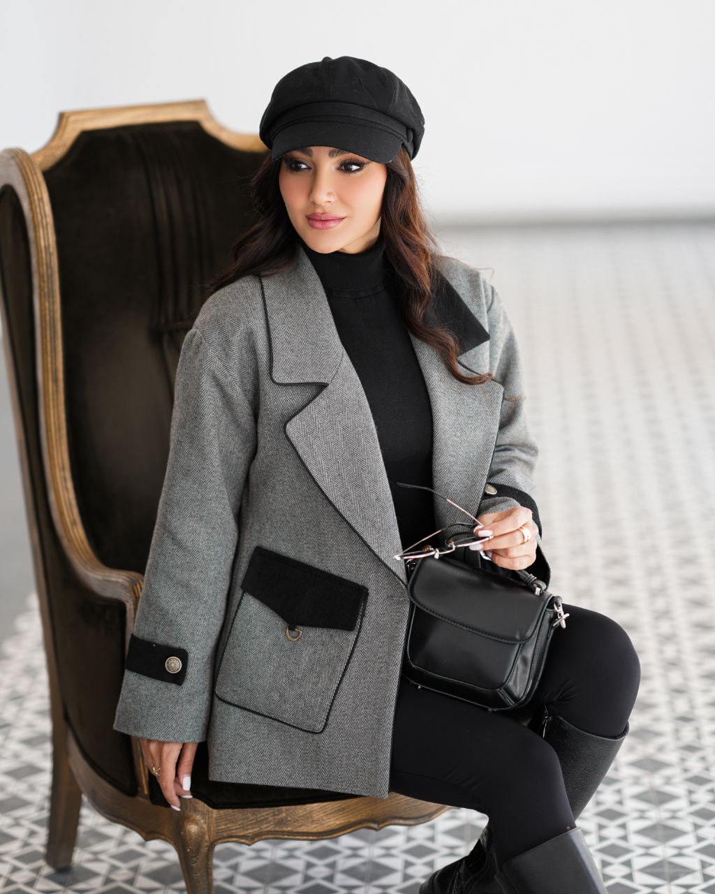 پالتو کتی زنانه مدل ماکان کد 144