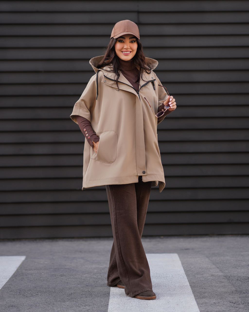 بارونی (وست)کلاهدار زنانه کد 876