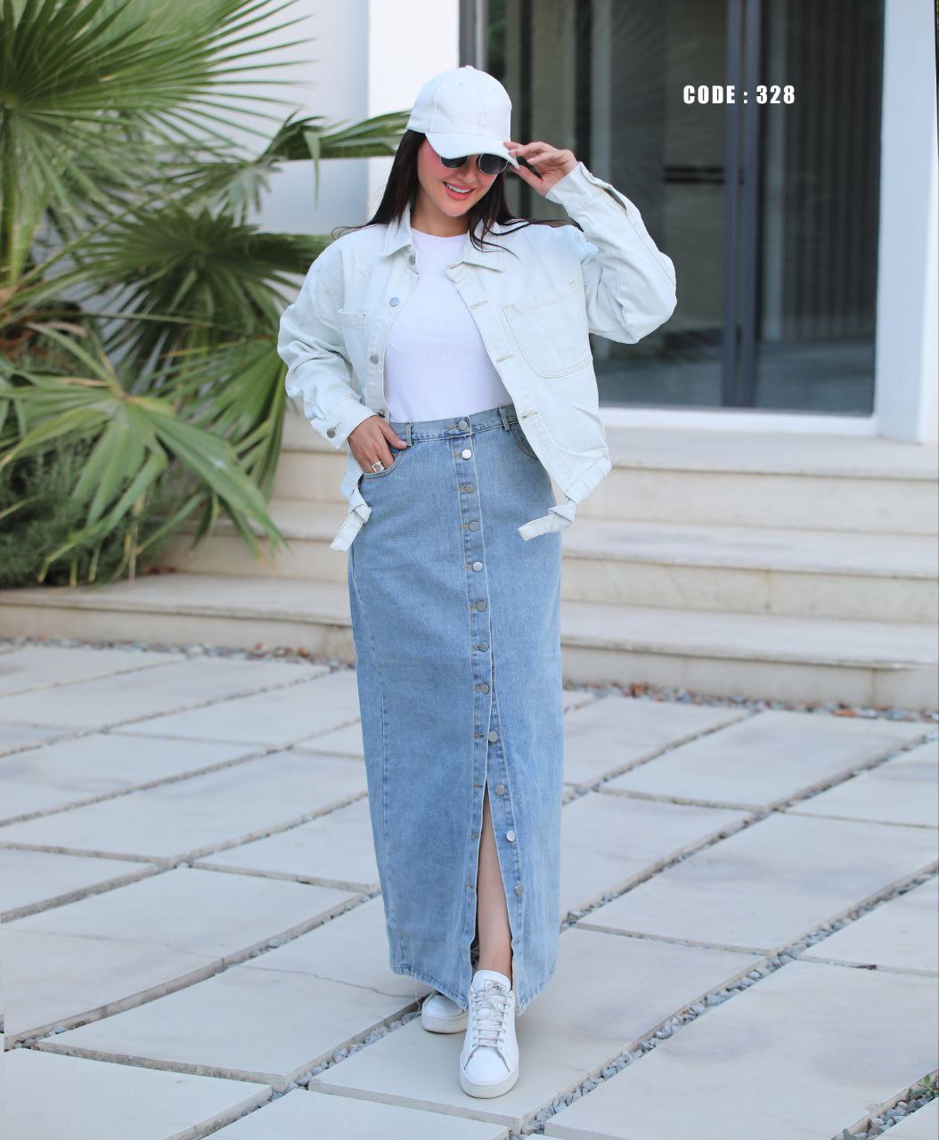 کت جین زنانه وارداتی کد 328