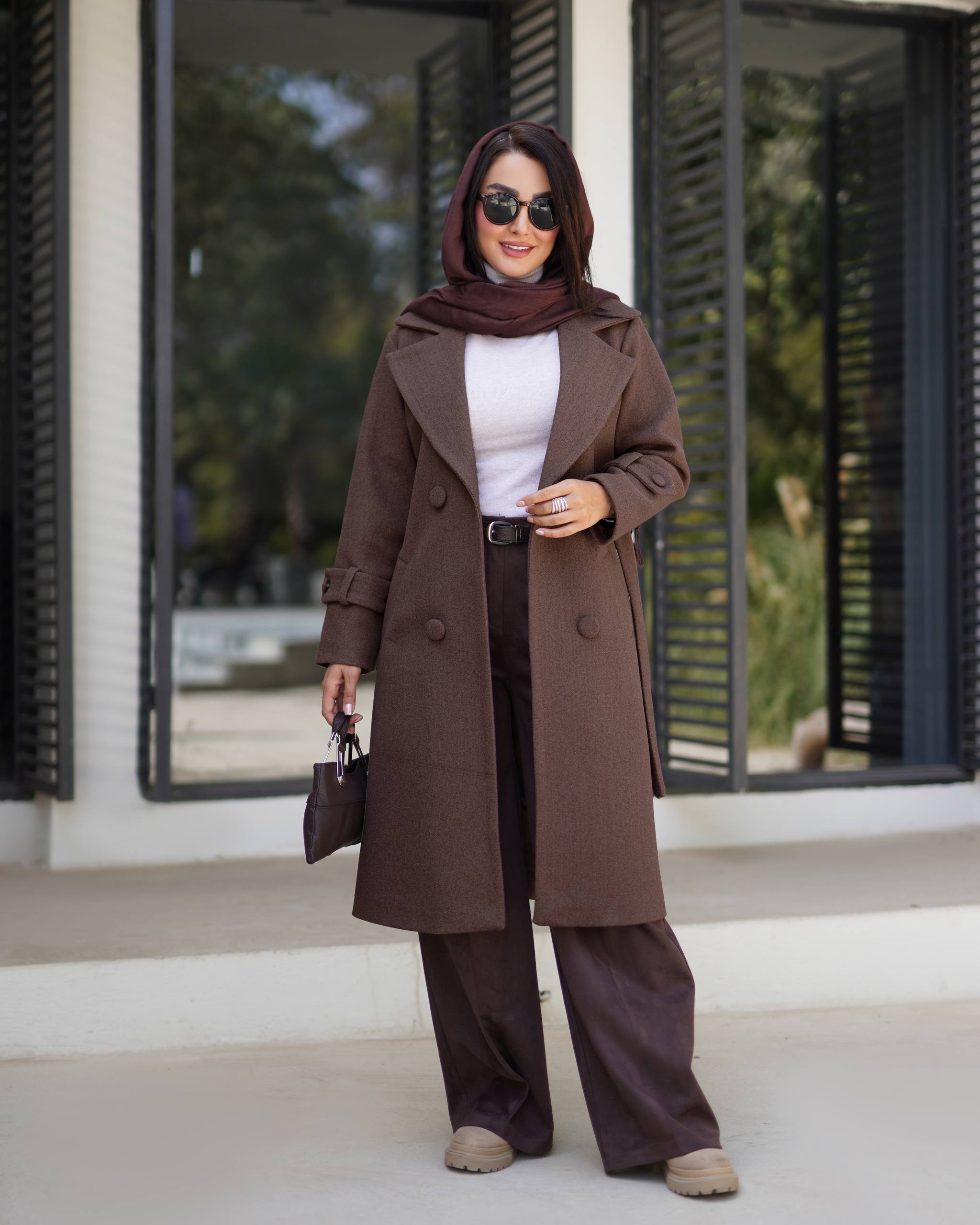 پالتو (ترنج کت) زنانه فوتر آستردار کد 1248