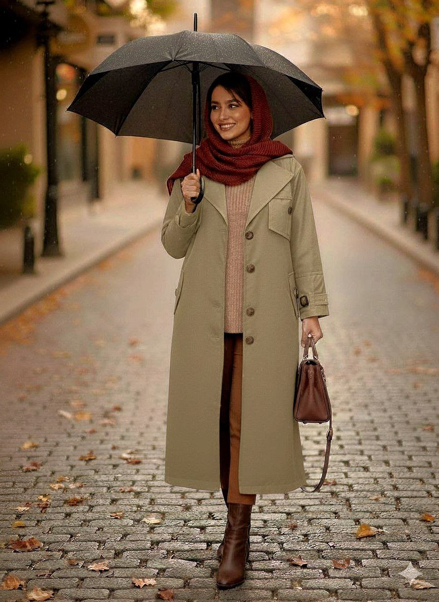 بارانی زنانه مدل کاریسا کد 2185