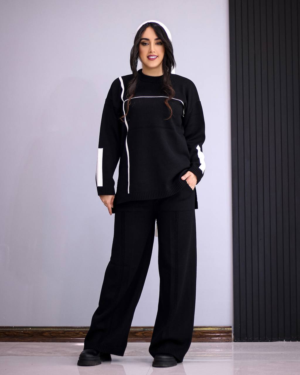 تونیک شلوار زنانه بافت کد 157