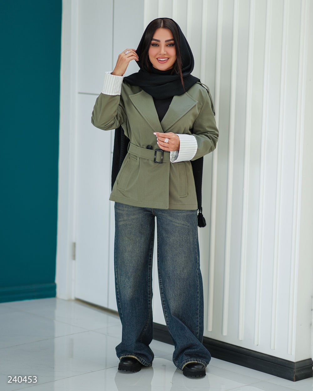 بارانی زنانه مدل فریناز کد 2404