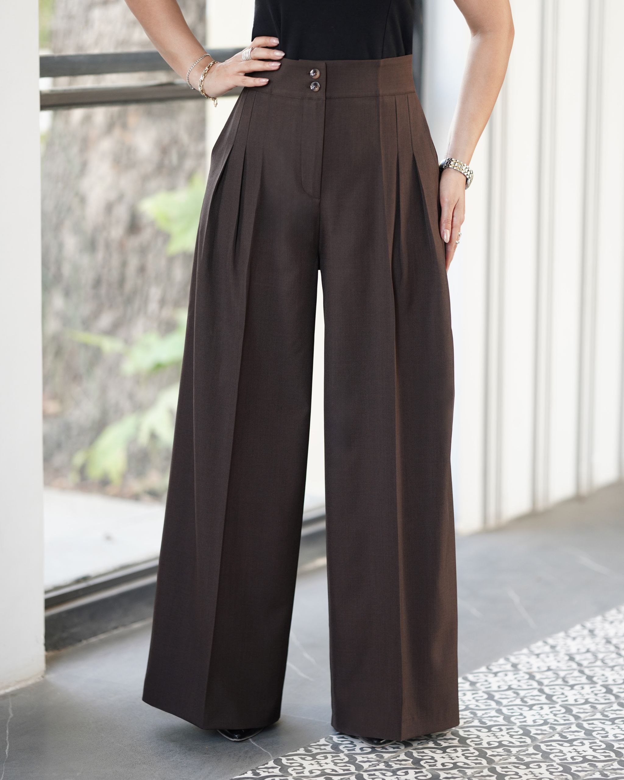 شلوار تمام بگ زنانه دو پیله کد 792