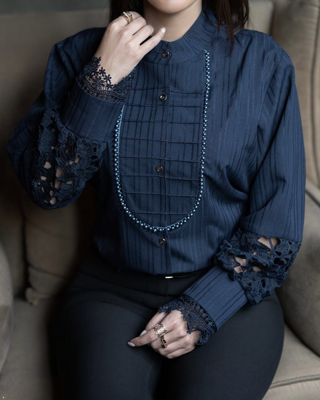 شومیز زنانه مدل آی جان کد 1522