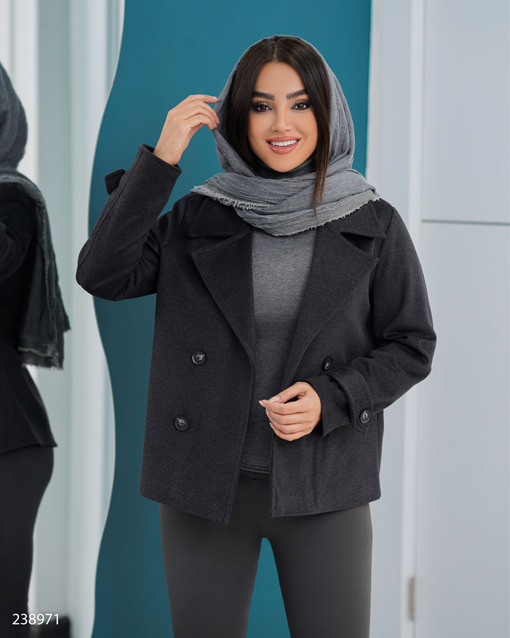 پالتو زنانه مدل رضوانه کد 2389