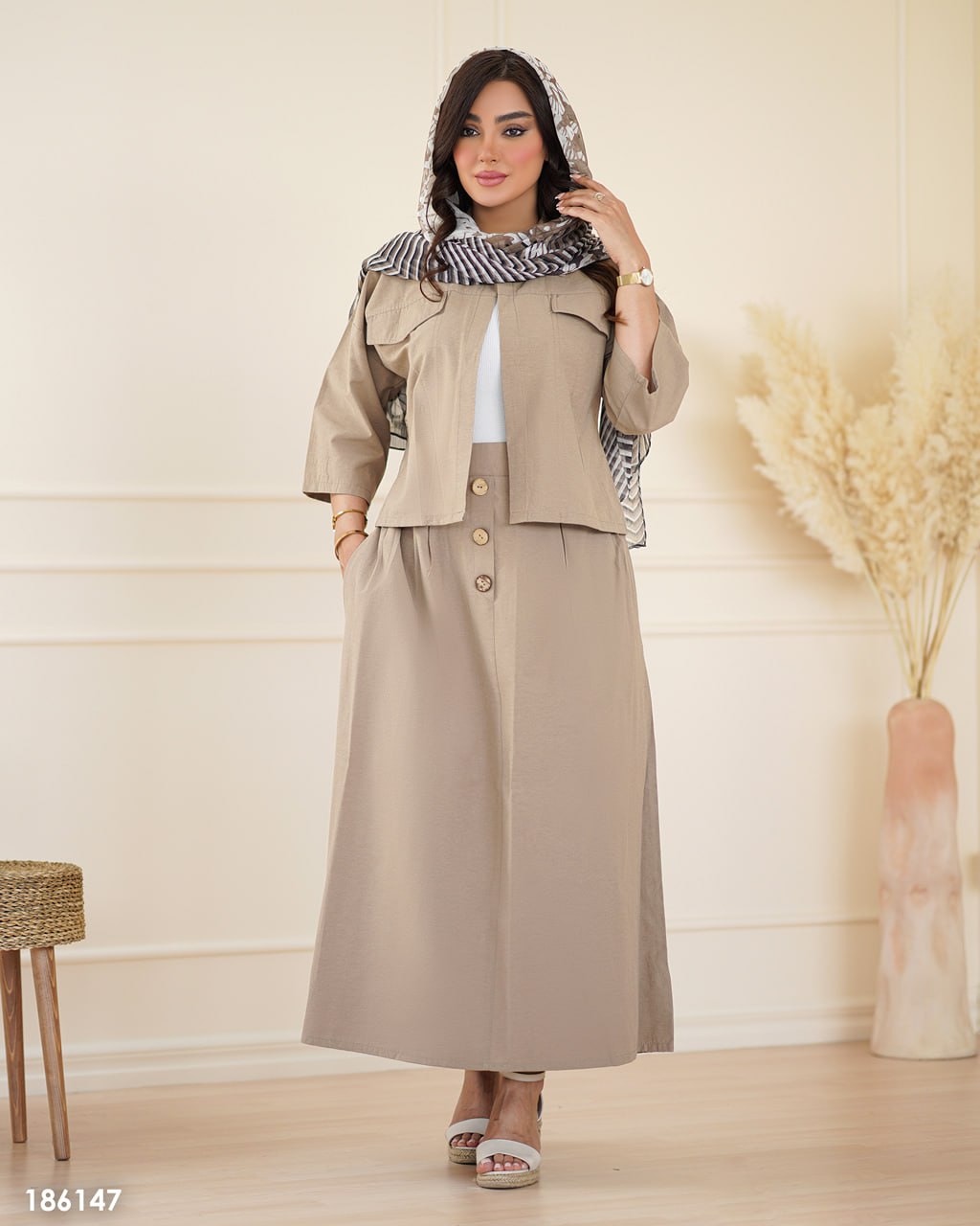 کراپ دامن زنانه مدل شالین کد 1861