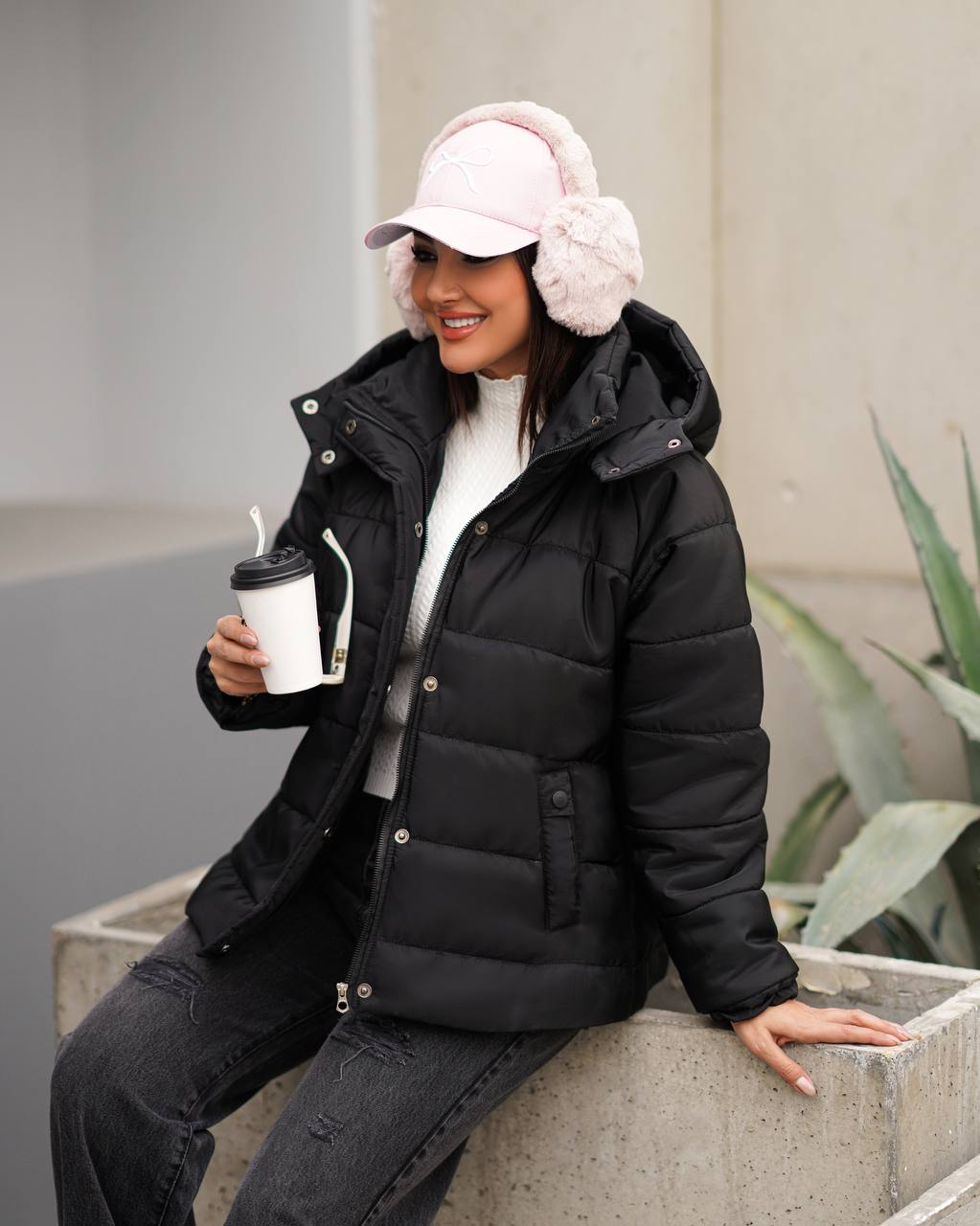 کاپشن کوتاه زنانه مدل آیتن کد 165