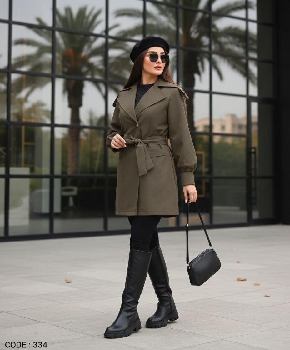 بارانی کوتاه زنانه کد 315