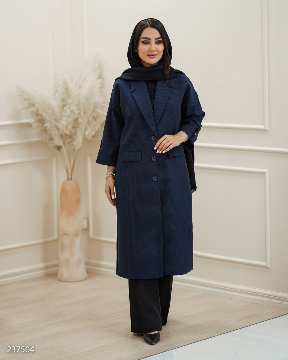 مانتو بلند زنانه مدل زلاله کد 2375