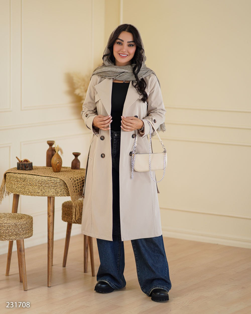 بارانی زنانه مدل تابنده کد 2317