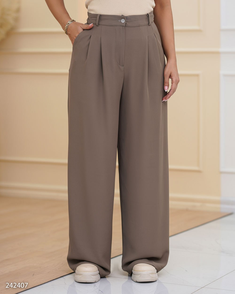 شلوار بگ زنانه مدل ماکوان کد 2424