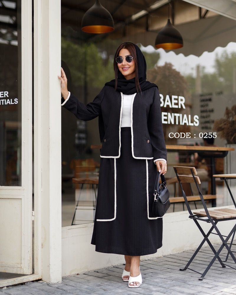 ست کت دامن زنانه کد 0255