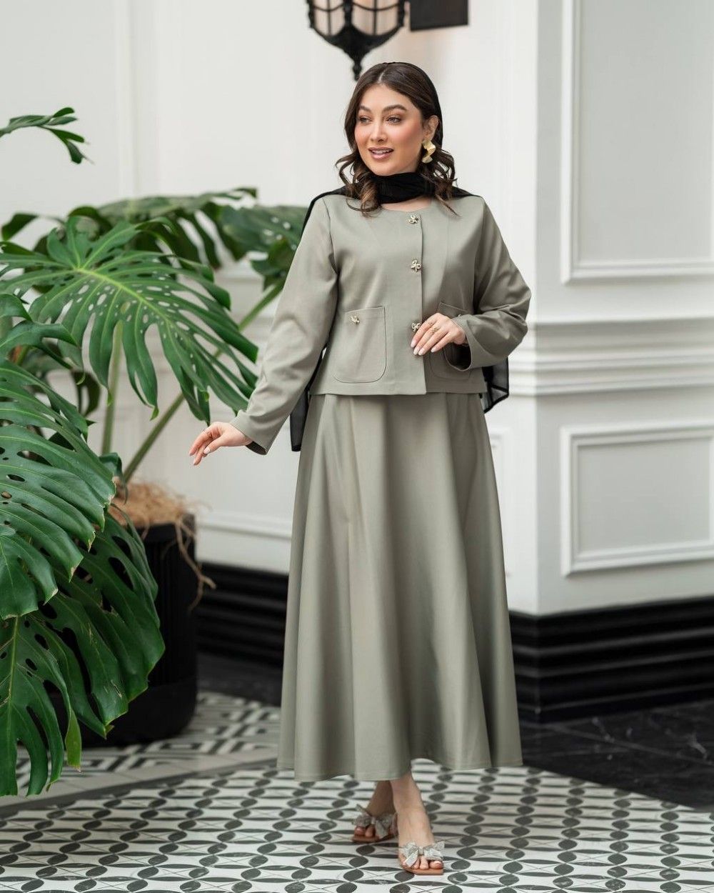 کت دامن زنانه کد 2708