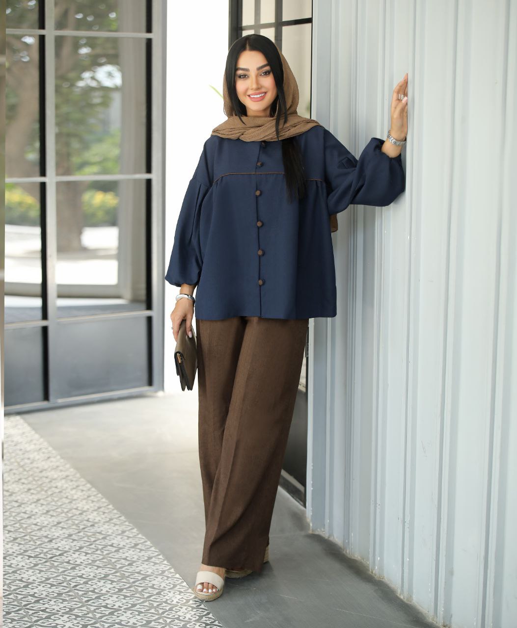 مانتو شلوار زنانه مدل رها کد 401