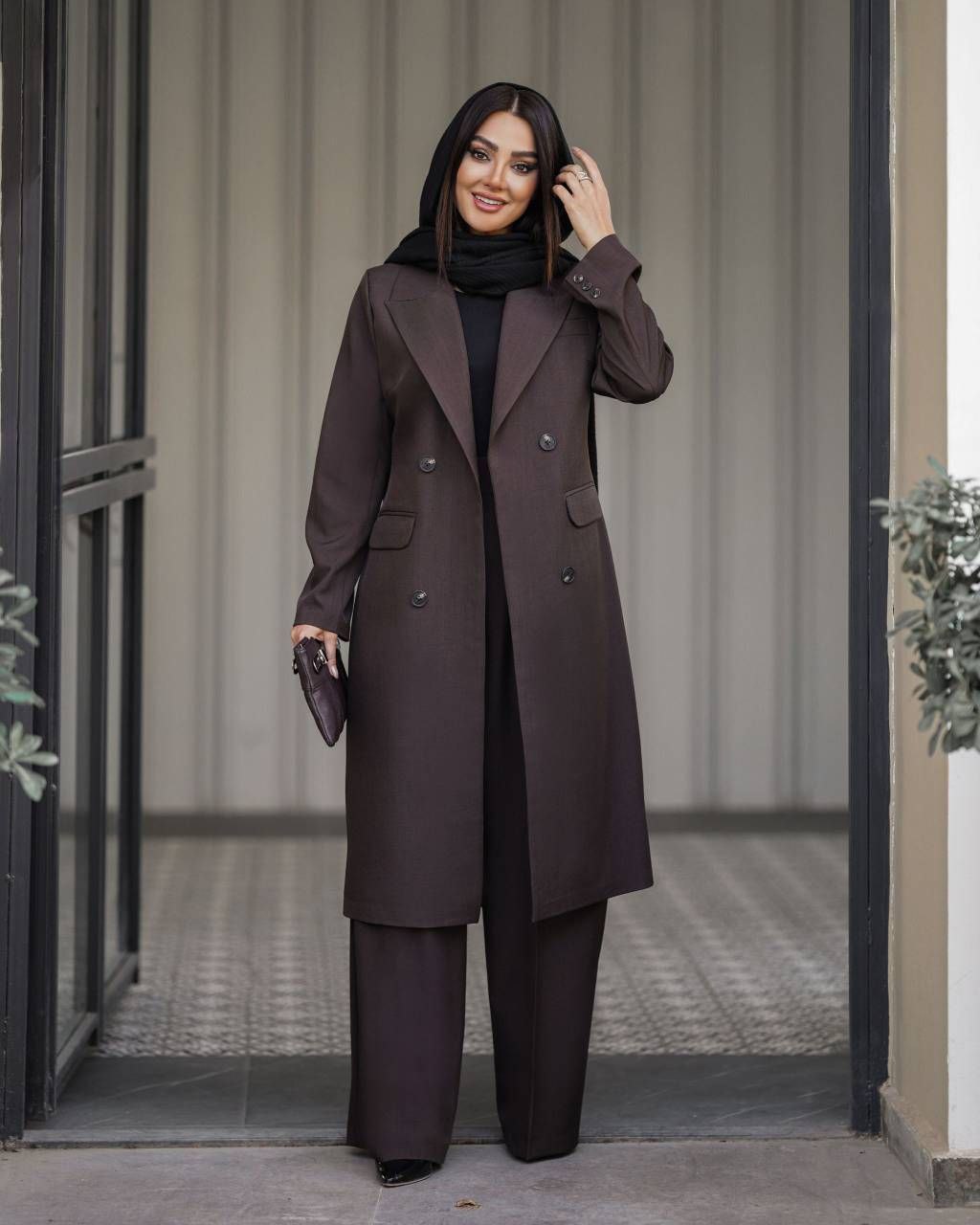 مانتو شلوار زنانه بزیاق کد 404