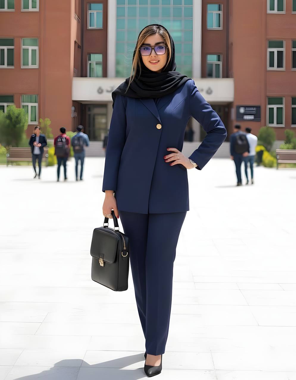 مانتو شلوار اداری زنانه مدل رژین کد 412