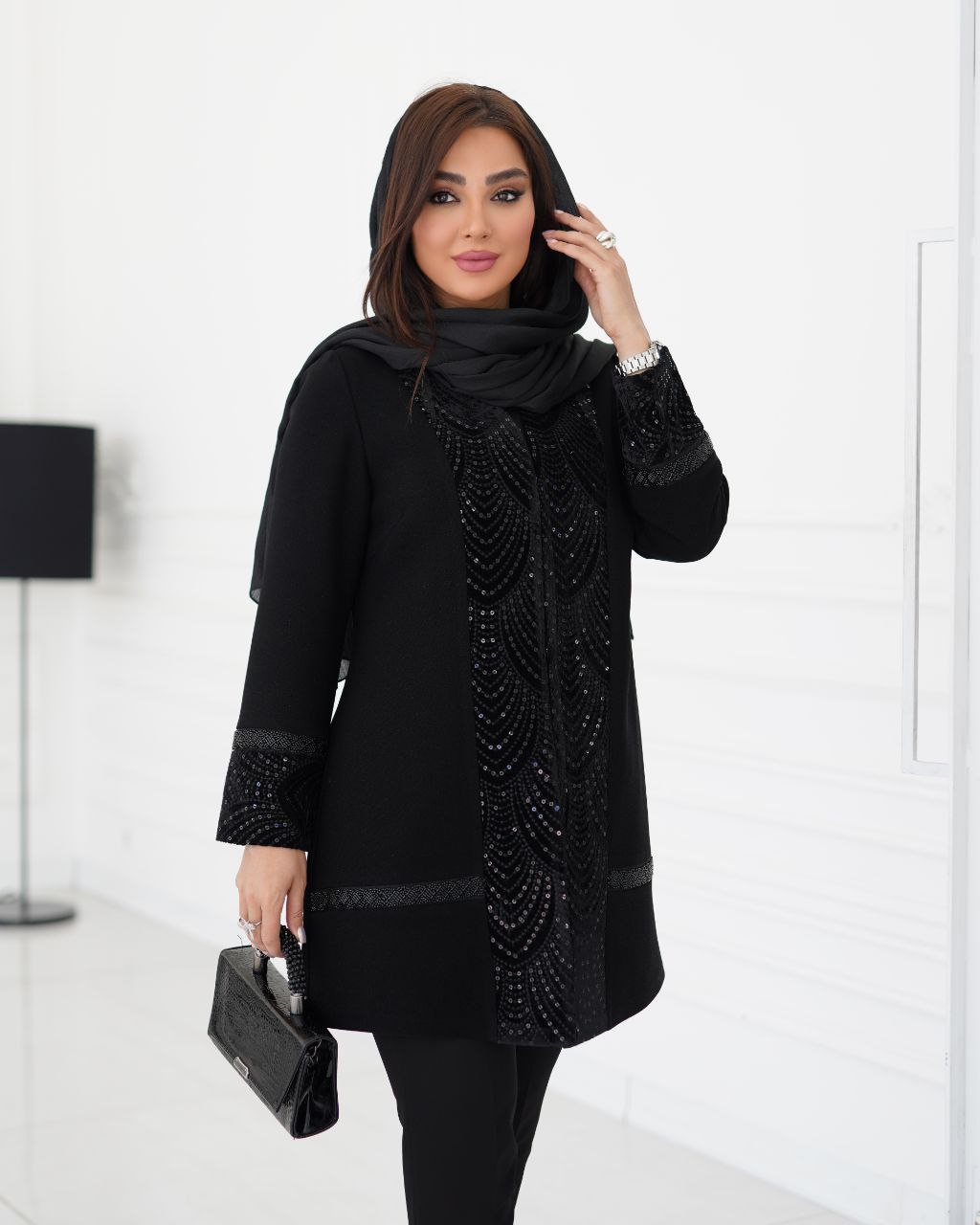 مانتو مجلسی زنانه مدل هدا کد 1268