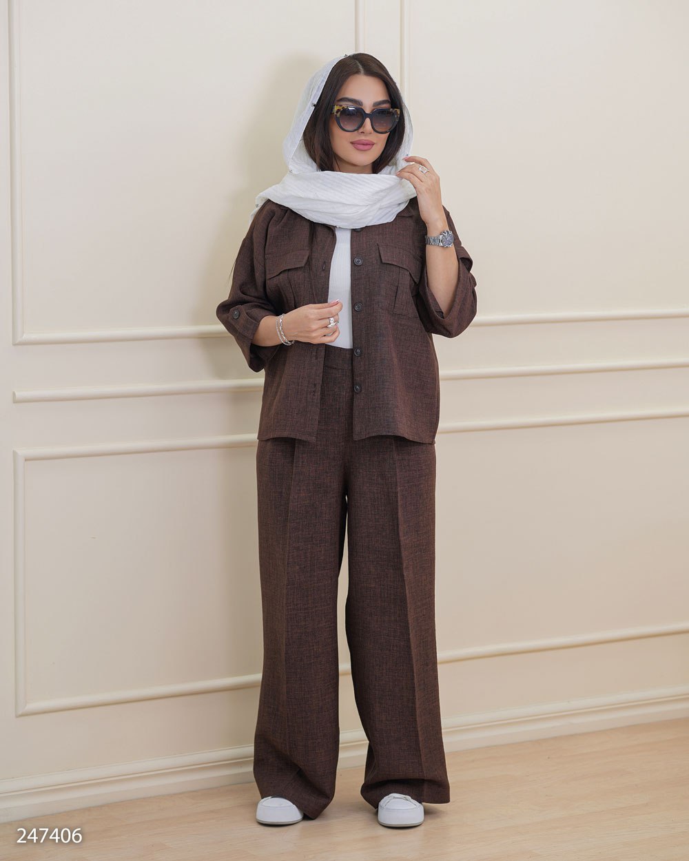 شومیز شلوار زنانه مدل دلگون کد 2474
