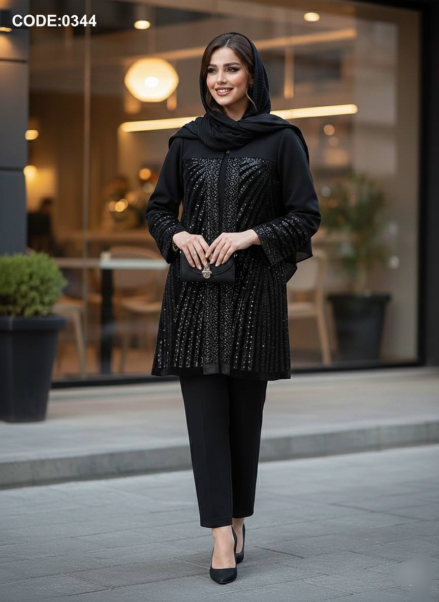 مانتو مجلسی زنانه کد 0334