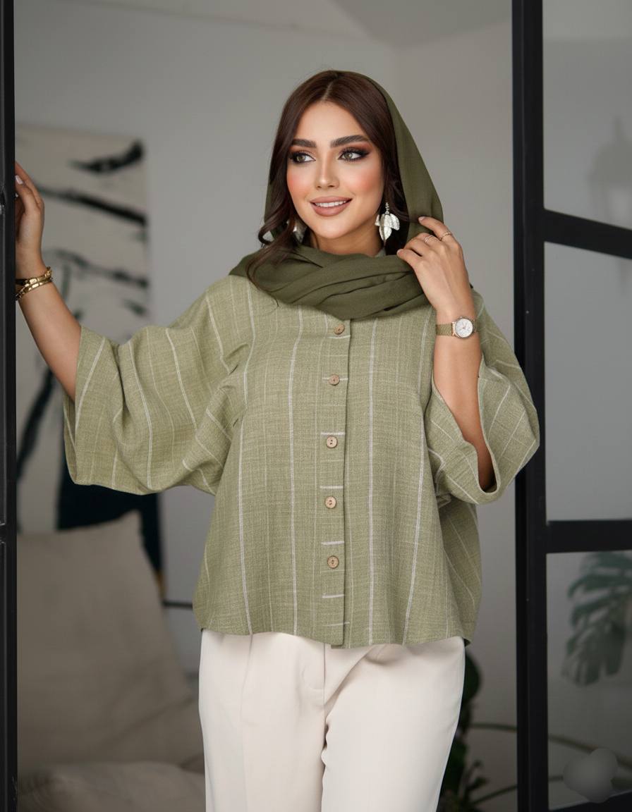 شومیز مزونی زنانه کد 0345