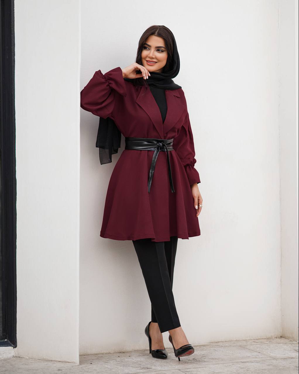 مانتو کلوش  کوتاه زنانه کد 122