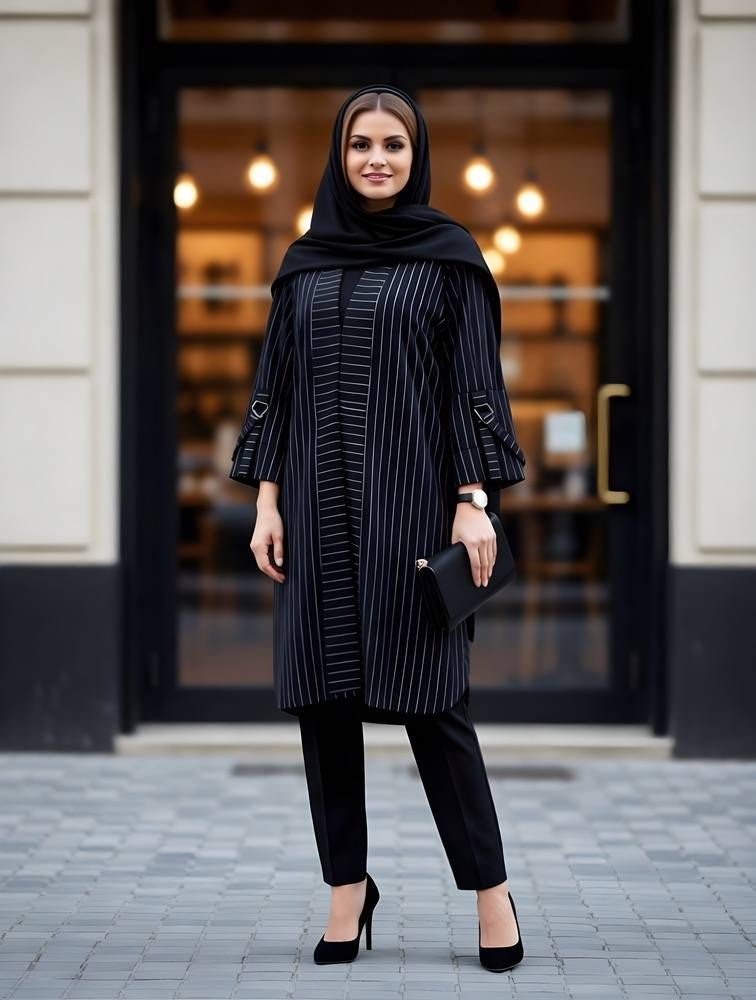 مانتو زنانه پلاس سایز کد 0403
