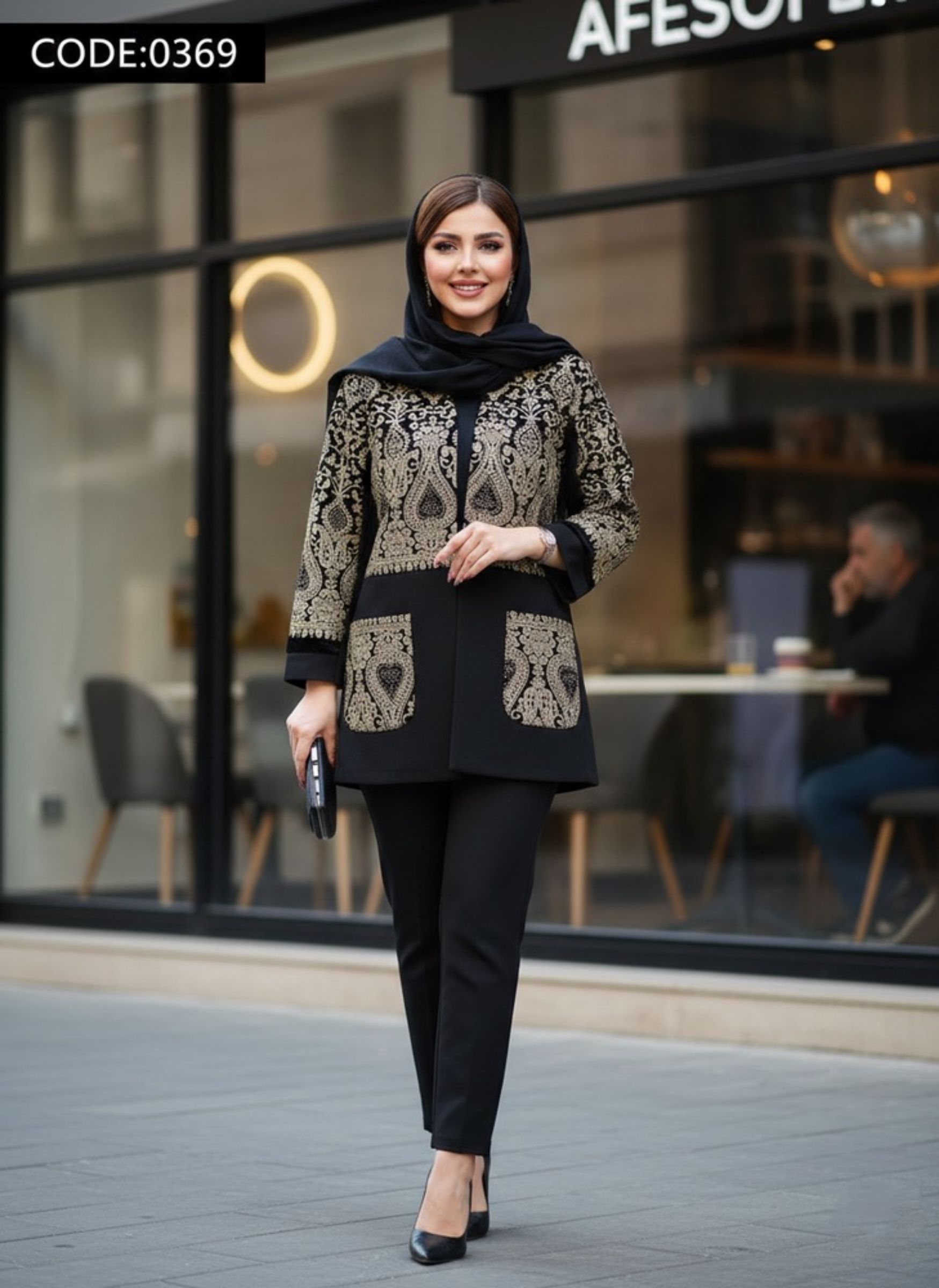 مانتو مجلسی زنانه کد 0369