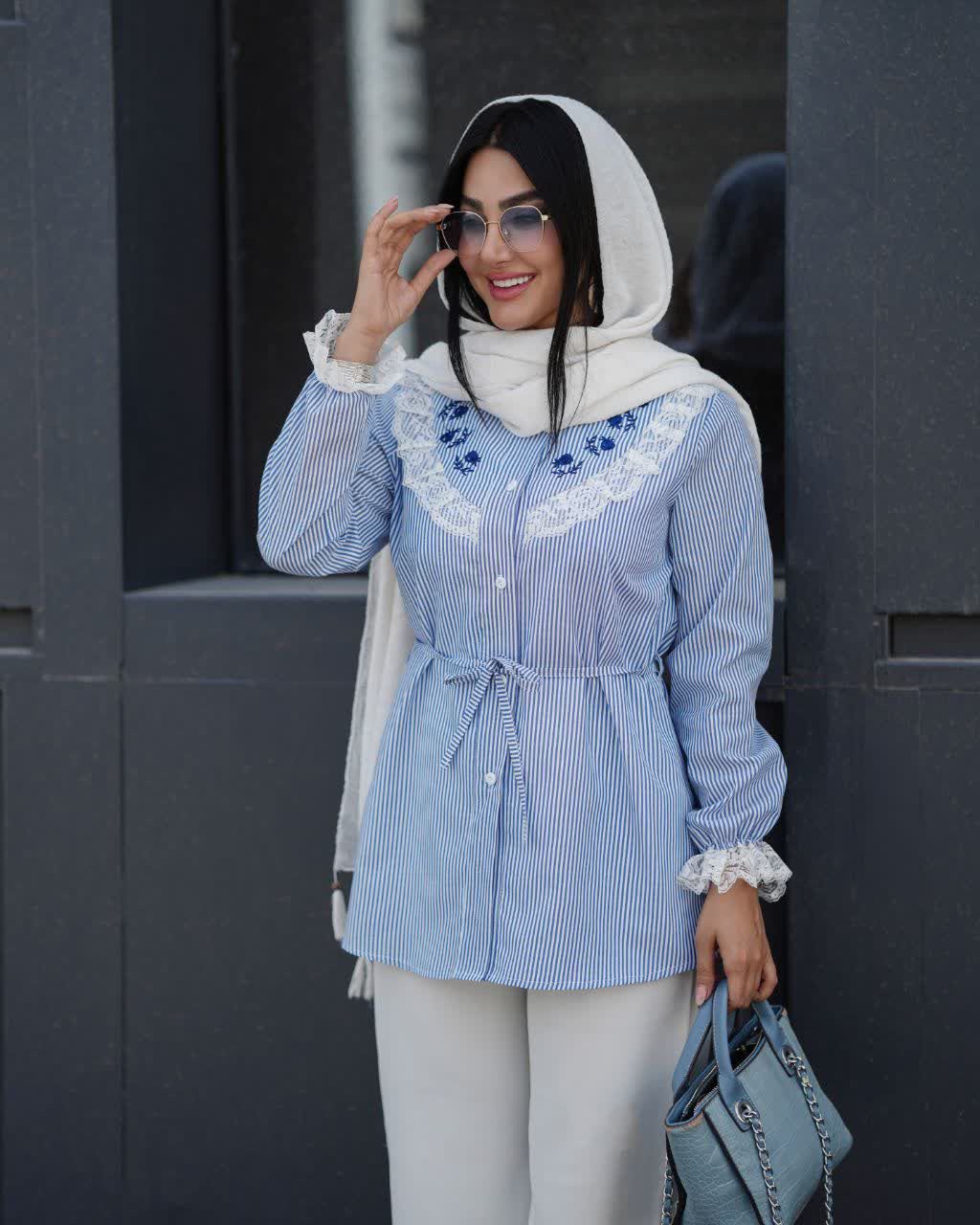 مانتو شومیز زنانه مدل سمانه کد 2968