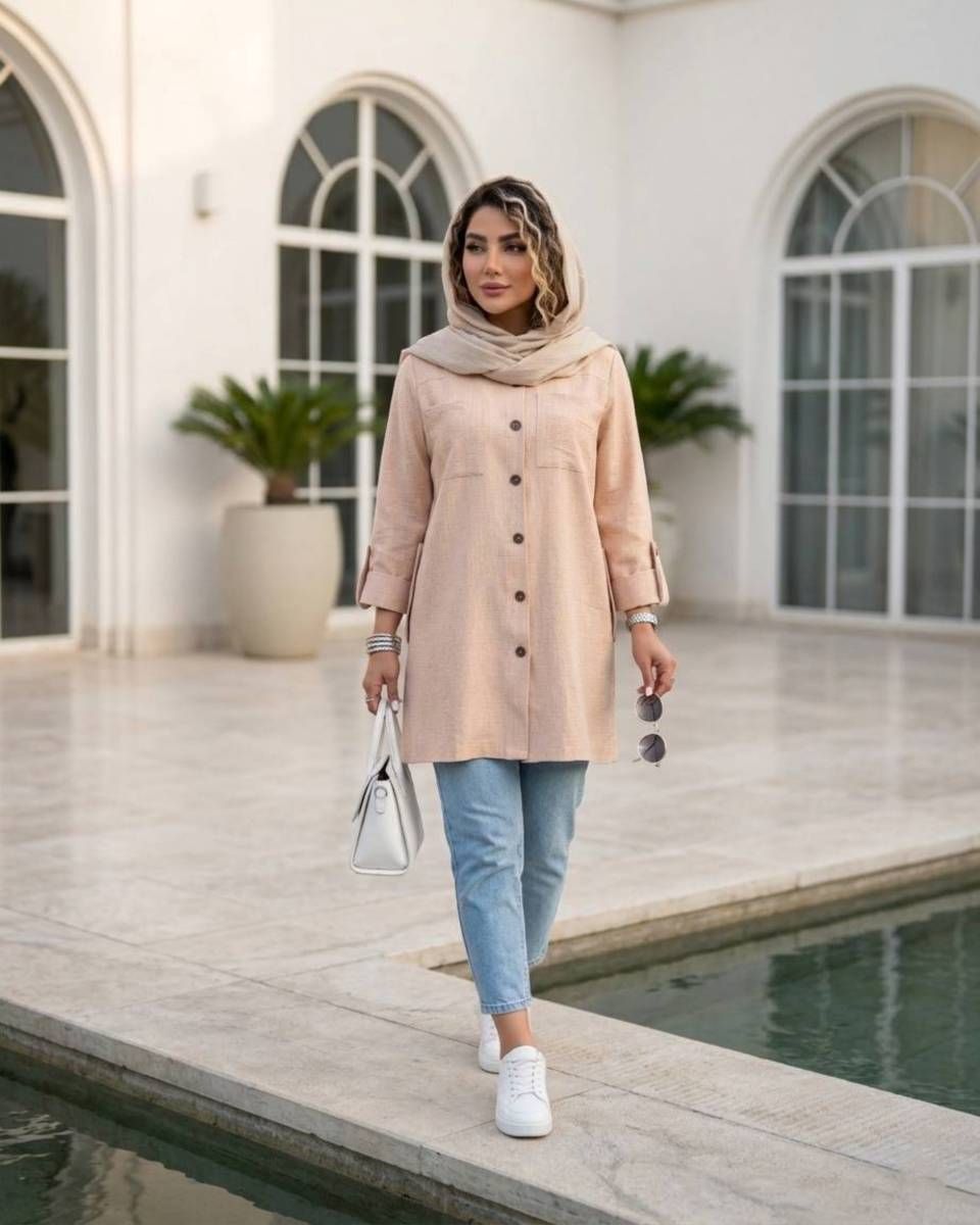 مانتو زنانه مدل زرین کد 1646