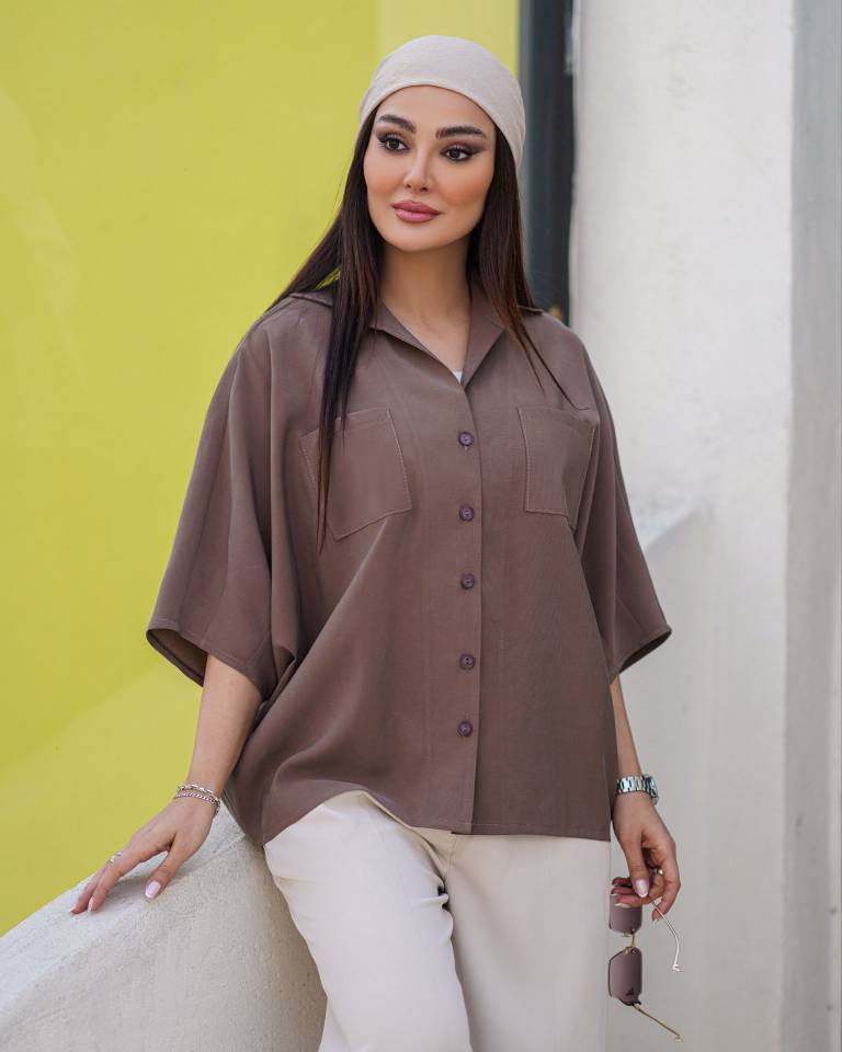 شومیز زنانه آستین کیمونو مدل پری کد 934