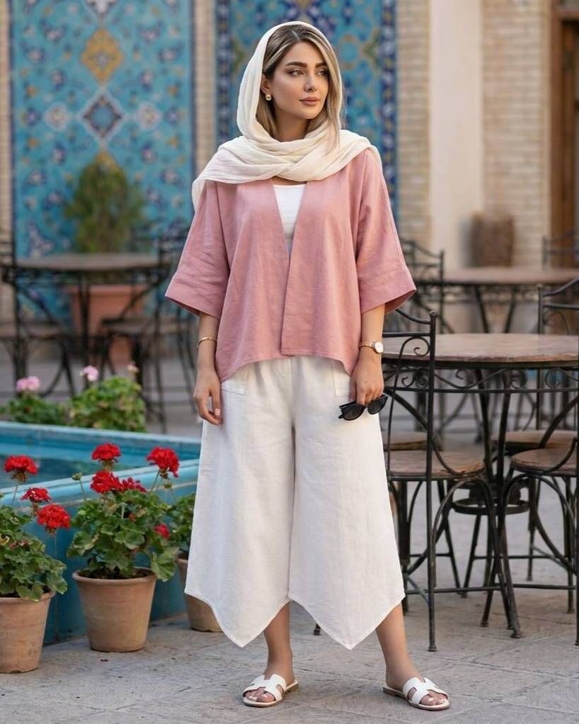 شلوار تک زنانه الیاف طبیعی کد 3213