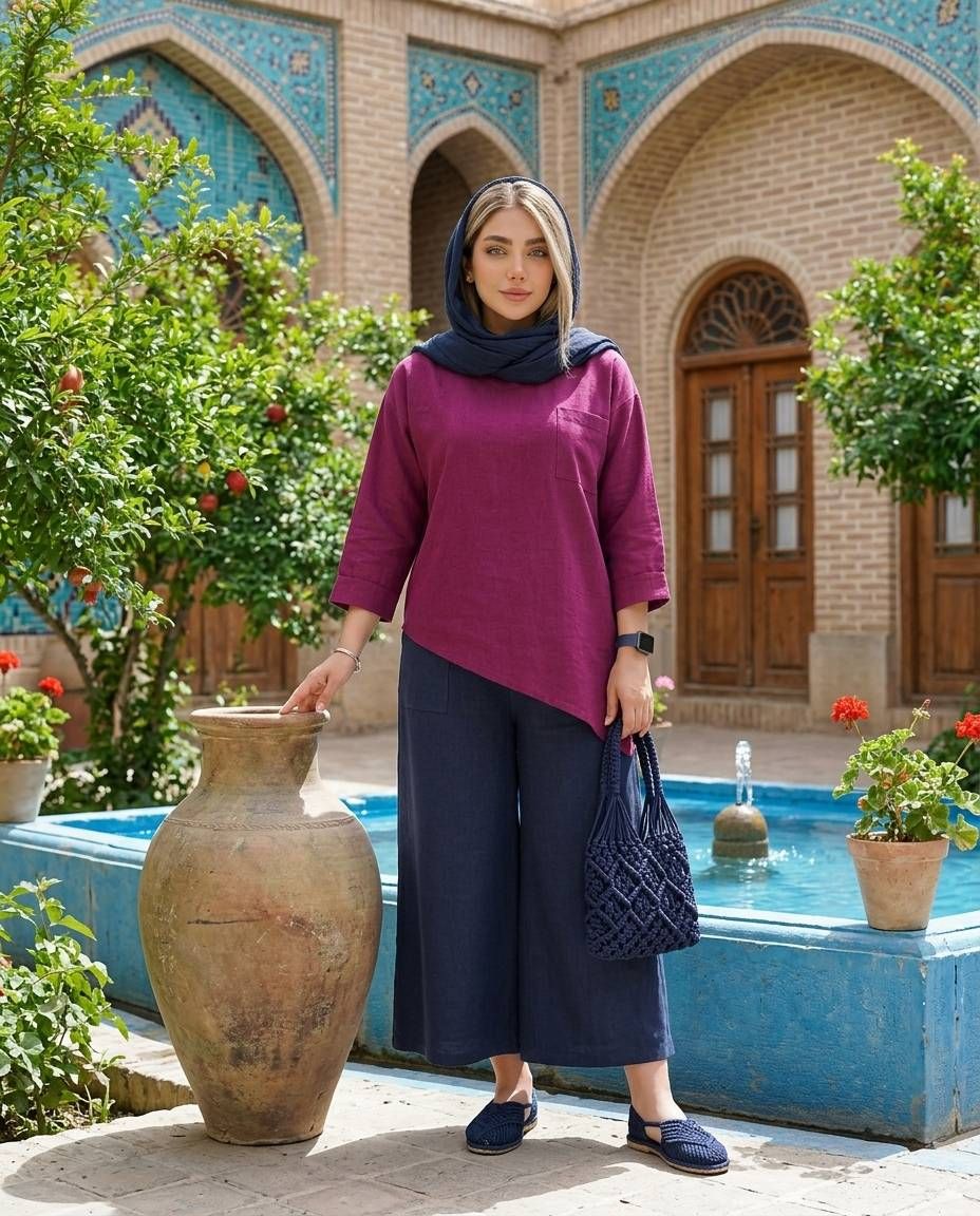 دو تکه زنانه رویه شلوار کد 3227
