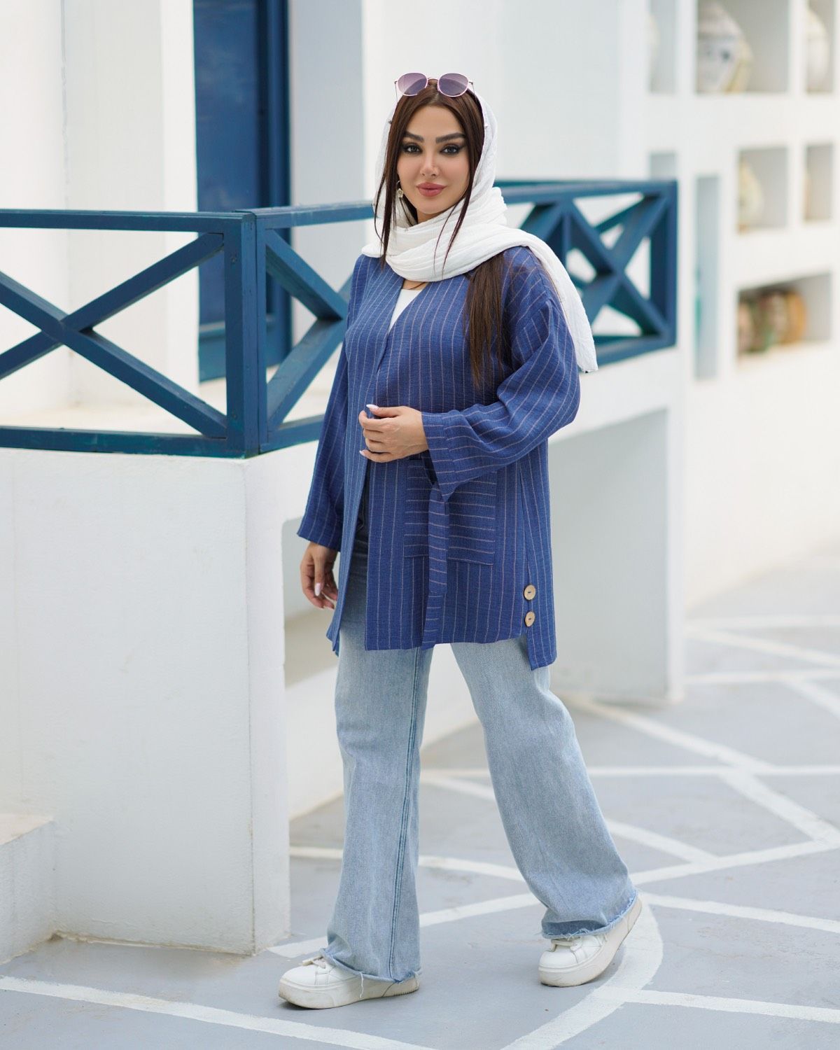 مانتو عبایی زنانه آستین بند دار کد 359