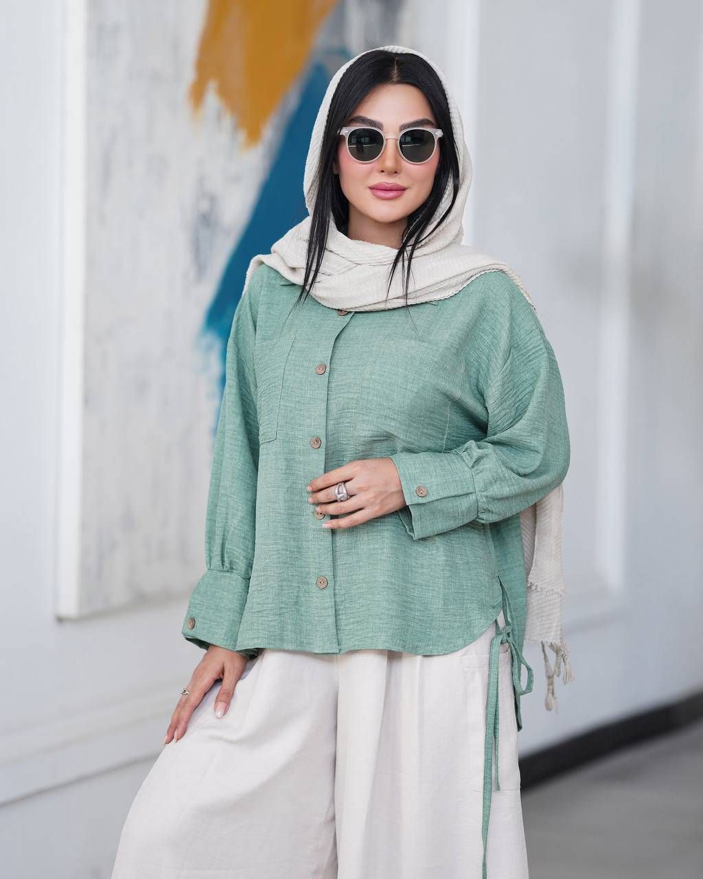 مانتو شومیزی زنانه مدل مستانه کد 3235