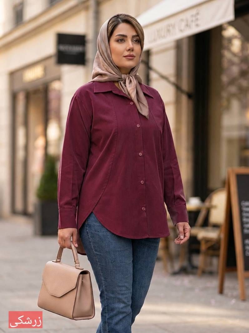 شومیز زنانه لینن مدل ملین کد 105