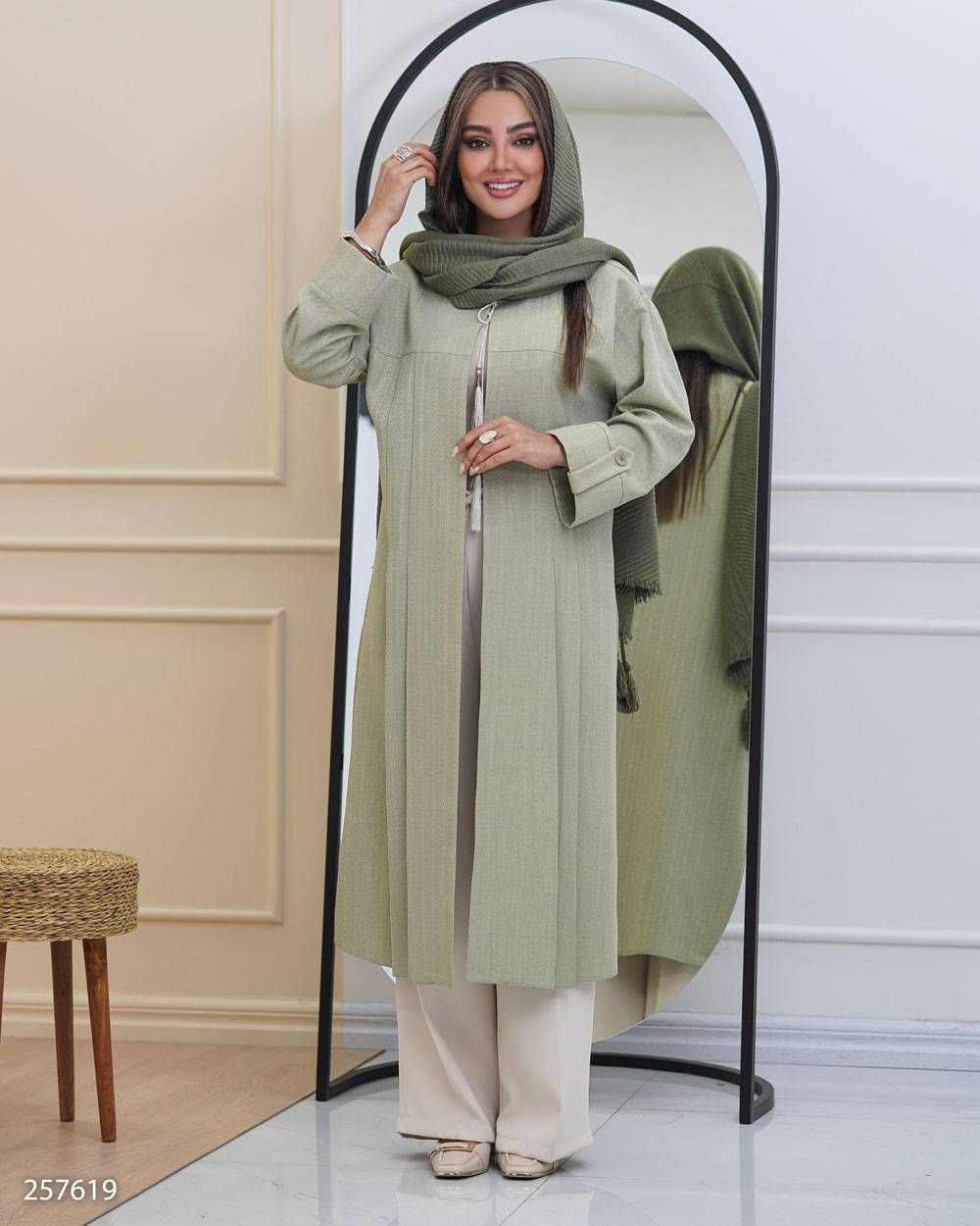 مانتو زنانه شانتون مدل ویوان کد 2576