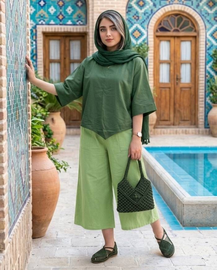 دو تکه زنانه رویه شلوار کد 3241