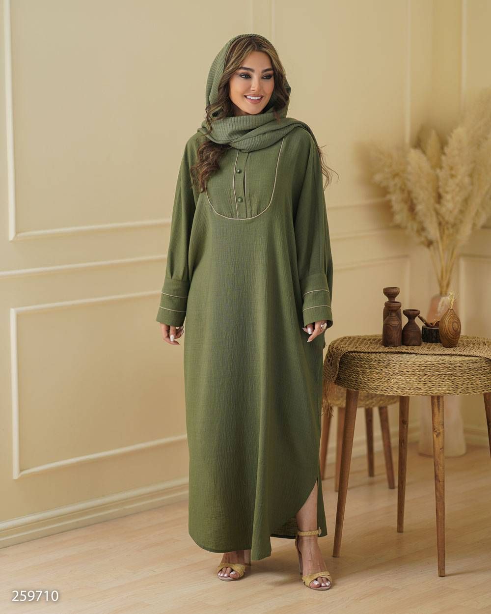 کفتان زنانه لینن مدل لونا کد 2597